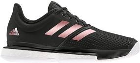 img 1 attached to Adidas SoleCourt Ink White 10 Women's Shoes in Athletic