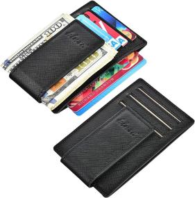 img 3 attached to Kinzd Pocket Leather Blocking Pattern Men's Accessories for Wallets, Card Cases & Money Organizers