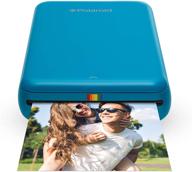 📸 zink polaroid zip wireless mobile photo mini printer (blue) - ios & android compatible, nfc & bluetooth - shop now! logo