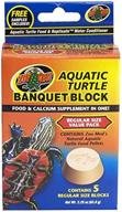 🐢 zoo med aquatic turtle block value pack – 5 count, 2.25 oz: optimal nutrition for your turtle! logo