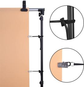 img 3 attached to Mudder Backdrop Background Clips: Secure Holders 📸 for Photo Video Studio - 12 Pack, Black