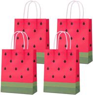 🍉 watermelon-themed party favor bags: 16 pcs for girls' birthday decorations, goody treats & candy supplies logo