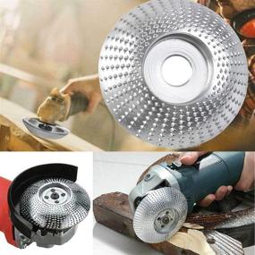 img 4 attached to 🪚 3.3in Wood Carving Disc for Angle Grinder - Tungsten Carbide Grinding Wheel for Woodworking, Grinding, Shaping, and Polishing