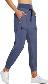 img 4 attached to BALEAF Women's Quick Dry High Waist Hiking Jogger Pants with Zipper Pockets