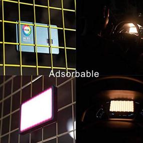 img 2 attached to 🌈 FalconEyes F7 Pocketlite: 12W RGB LED On-Camera Light with Honeycomb Grid, Softbox & Special Effects