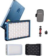 🌈 falconeyes f7 pocketlite: 12w rgb led on-camera light with honeycomb grid, softbox & special effects logo