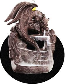 img 4 attached to Handmade Pterosaur Dragon Incense Burner Waterfall Holder: Home Décor Statue Ornament Figurine, Perfect Gift for Home Decorations