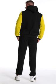 img 2 attached to 🏃 Hakjay Men's Hiphop Dance Jogger Casual Tracksuit Set: Stylish Full-Zip Athletic Sweat Suits for Running and Jogging