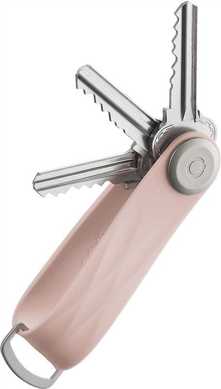 rubber orbitkey 2 0 dusty pink logo
