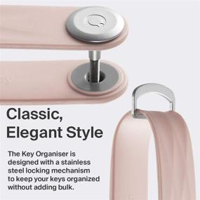 img 2 attached to 🔑 Dusty Pink Rubber Orbitkey 2.0: Stylish and Functional Key Organizer