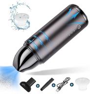 powerful and portable mini car vacuum: handheld cordless rechargeable cleaner for car/home/office/travel logo