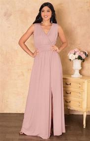 img 2 attached to KOH Bridesmaid Wedding Cocktail Sleeveless Women's Clothing for Dresses