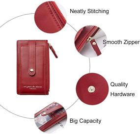 img 1 attached to 👛 Hoyofo Women's Handbags & Wallets: Stylish Leather Credit Organizer Wallets