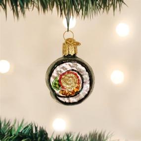 img 3 attached to 🍣 Glass Blown Sushi Roll Ornaments for Christmas Tree - Old World Christmas (32110)