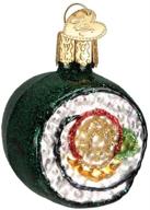 🍣 glass blown sushi roll ornaments for christmas tree - old world christmas (32110) logo