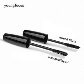 img 1 attached to 👁️ Маска для ресниц Youngfocus Waterproof 3D Fiber: Невероятная длина, объем и густота ресниц, драматическое удлинение и стойкое отделение – гипоаллергенная формула для долговременного эффекта.