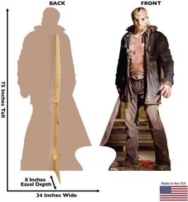 img 3 attached to 🔪 Friday The 13th (2009 Film) - Advanced Graphics Jason Voorhees Knife Cardboard Cutout Standup