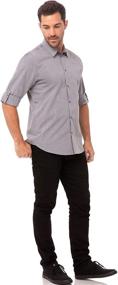 img 2 attached to Chef Works Modern Chambray Dress Men's Clothing in Shirts