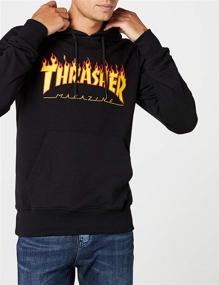 img 2 attached to Flame 🔥 Thrasher Hooded Pullover