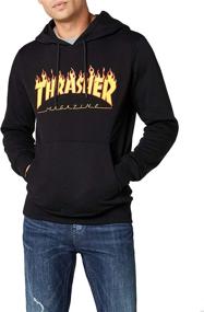 img 4 attached to Flame 🔥 Thrasher Hooded Pullover