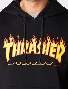 img 1 attached to Flame 🔥 Thrasher Hooded Pullover