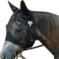 🐴 cashel quiet ride horse fly mask with ears, black: ultimate horse fly protection! логотип