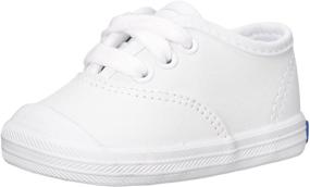 img 4 attached to Adorable Keds Champion Lace Toe Cap Sneaker 👟 for Infants and Toddlers - Comfort and Style Combined!
