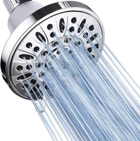 img 4 attached to 🚿 AquaDance Premium High Pressure 6-setting 4-Inch Shower Head: Elevate Your Shower Spa Experience! Officially Tested to Meet US Quality & Performance Standards
