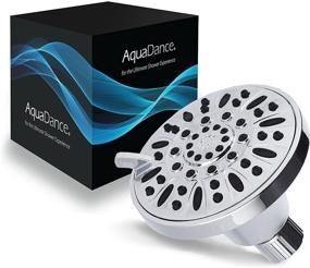 img 3 attached to 🚿 AquaDance Premium High Pressure 6-setting 4-Inch Shower Head: Elevate Your Shower Spa Experience! Officially Tested to Meet US Quality & Performance Standards