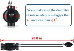 img 3 attached to OBDMONSTER Easy Intake Adapter: Ultimate Automotive Smoke Machine & Leak Tester for 12V Vehicles