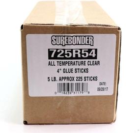 img 1 attached to 🔥 Surebonder 725R54 Full Size 4" Clear Hot Glue Stick (5 lb Box) - Strong, Versatile Adhesive for Crafts & Projects