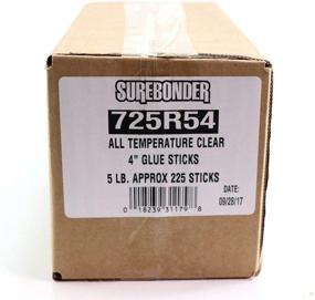 img 2 attached to 🔥 Surebonder 725R54 Full Size 4" Clear Hot Glue Stick (5 lb Box) - Strong, Versatile Adhesive for Crafts & Projects