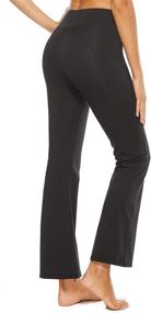 img 2 attached to Stelle Women Bootcut Yoga Pants with Pockets: High Waisted, Bootleg, Flare, 30/31/32 inches