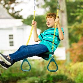 img 3 attached to Unleash Fun and Adventure with the LadyRosian Trapeze Bar Swing Set