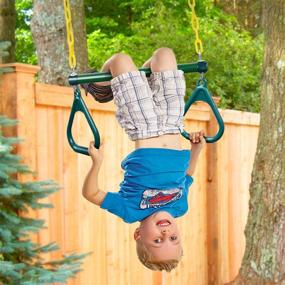 img 2 attached to Unleash Fun and Adventure with the LadyRosian Trapeze Bar Swing Set