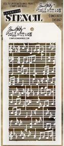 img 1 attached to 🎶 Stampers Anonymous Concerto Stencil: Vibrant Multi-Coloured Design, 21.5 x 10.5 x 0.1 cm