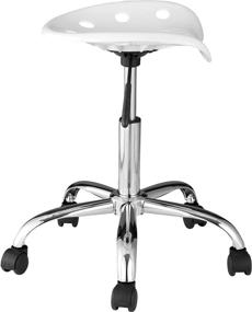 img 2 attached to 💺 OneSpace Computer Task Chair: Tractor Seat Design in Stunning White