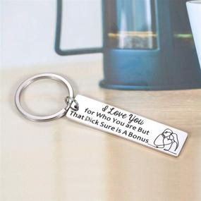 img 1 attached to 💑 Romantic Keychain: Perfect Gift for Boyfriend on Anniversary, Valentines, and Christmas