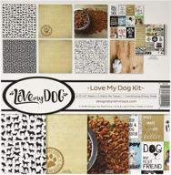 rembc reminisce love my dog scrapbook collection kit - multicolored palette logo