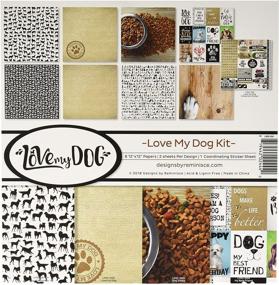 img 1 attached to REMBC Reminisce Love My Dog Scrapbook Collection Kit - Multicolored Palette