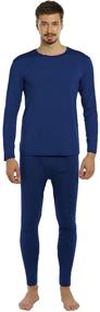 img 4 attached to 🧣 ViCherub Men's Fleece Lined Thermal Underwear Set: Ultimate Base Layer for Men's Winter Comfort