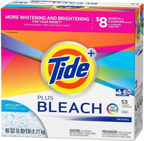 img 3 attached to 🍊 Tide Orange Original Laundry Detergent with Bleach Powder - 95 Ounce