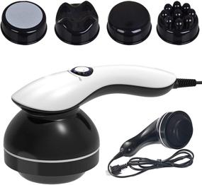 img 4 attached to 🔴 Handheld Cellulite Massager with Body Sculpting Function - Full Body Massager Hand Held Back Massager Electric Foot Massager - Body Shaping Device for Women - Cellulite Remover Machine with 4 Massage Wand Attachments