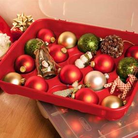 img 1 attached to 🎄 Sterilite Christmas Ornament Storage: The Perfect Holiday Storage Solution