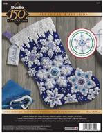 ❄️ embrace winter magic with bucilla sparkle snowflake stocking kit logo