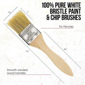 img 1 attached to 🖌️ 20 Pack of Assorted Size Paint Brushes for Various Art Applications: Paints, Stains, Varnishes, Glues, and Gesso - US Art Supply
