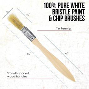 img 3 attached to 🖌️ 20 Pack of Assorted Size Paint Brushes for Various Art Applications: Paints, Stains, Varnishes, Glues, and Gesso - US Art Supply