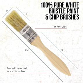 img 2 attached to 🖌️ 20 Pack of Assorted Size Paint Brushes for Various Art Applications: Paints, Stains, Varnishes, Glues, and Gesso - US Art Supply