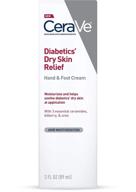 👐 cerave diabetic care hand & foot cream duo: fragrance & paraben free, 3 oz - relieve dry hands & feet logo