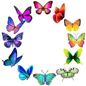 img 3 attached to 50-Piece Vinyl Waterproof Butterfly Stickers - Ideal Sticker Packs for Skateboards, Laptops, Water Bottles, Travel Cases - Perfect Stickers for Adults, Teens, and Kids